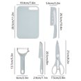 thumbnail image 3 of Wuztai Portable with Chopping Board Fruit Knife Set, Includes Scissors Paring Knife for Kitchen Cooking, Knife Set Kitchen Set, 3 of 6