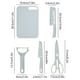 thumbnail image 3 of With Chopping Board Fruit Knife Set Scissors Vegetable Knife Paring Knife Case Kitchen Portable Knife Set, 3 of 6