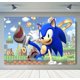 thumbnail image 3 of Fondo de fotografía de Sonic, el erizo de velocidad, héroe corredor, fondo de fotografía de dibujos animados para cumpleaños de niños, accesorios de vinilo de poliéster rojo y azul, 3 of 5