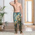 thumbnail image 2 of Balery Delicate White Daisy Jars Pantalones de pijama para hombre, pijama ultraligero, pantalón de descanso-Medium, 2 of 6