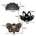 thumbnail image 6 of Halloween Hair Grip Bat Butterfly Shape Strong Claw Anti-slip Spooky Scary Atmosphere Photo Prop Halloween Party Headwear Hair Clamp Hair Clip, 6 of 8