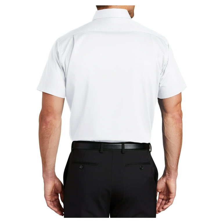 Mens Short Sleeve Superpro Twill Oxford Cotton/Polyester