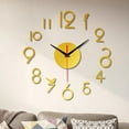 thumbnail image 2 of Lefu 3D Frameless Wall Clock, Silent DIY Wall Clock Number Wall Stickers Home Decor, 2 of 9