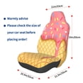 thumbnail image 2 of Lsque Pink Ice Cream Pattern Car Seat Covers for Front Seats , Waterproof Seat Covers for Cars, Sporty Front Seat Covers,Car Seat Cover Protector Front Seats, 2 of 5
