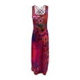 thumbnail image 5 of WTXUE Robes pour Femmes 2024, Robe d'Été Automne Multi-Imprimée pour Fête Mariage, Robe Dos Nu, Robe Rose pour Femmes, Rose Vif m, 5 of 5