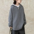 thumbnail image 6 of HUAXUN-Boys' Hooded Knitted Sweater (Autumn & Winter) - Kids' Cotton - blend Outerwear Knitted Top, Big Kids' Casual Warm Top for Winter(Grey,10-11Years), 6 of 6