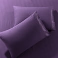 thumbnail image 2 of Bed Sheets - California King Sheet Set [6-Piece, Purple] - Hotel Luxury 1800 Brushed Microfiber - Soft and Breathable - Deep Pocket Fitted Sheet, Flat Sheet, Pillow Cases, 2 of 6