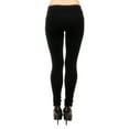thumbnail image 3 of Vivian's Fashions Extra Long Leggings - Cotton, Misses Size (Black, XS), 3 of 3