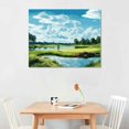 thumbnail image 2 of COMIO  USA Golf Course Wall Art TPC Sawgrass Golf Course Pictures Canvas Prints Golf Wall Decor for Living Room Bedroom Bathroom Home Decorations, 2 of 4