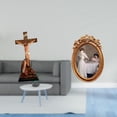 thumbnail image 2 of Estatua católica,Colección religiosa de la estatua de la Virgen María,Figura de la cruz de Jesús Escultura católica decoración,Marco de fotos,Marco de fotos vintage para colgar en la pared, 2 of 8