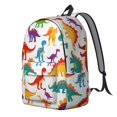 thumbnail image 2 of Cute Dinosaur Pattern Backpack for School,Cute School Bag,Schoolbag with Adjustable Shoulder Straps & Padded Back,15.7"x11.8"x5.5", 2 of 5