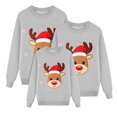 thumbnail image 4 of QTSHPN Family Matching Christmas Outfits Crewneck Sweatshirts Holiday Themed Cozy Casual Wear Festive Couple Apparel Crewneck Sweatshirt, 4 of 7