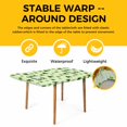 thumbnail image 4 of Saint Patrick's Day Table Cloths for 4 Foot Rectangle Tables, Green Spring Botanical Clovers Leaf Patio Waterproof Elastic Fitted Tablecloths, Washable Rectangular Table Cover for Camping, 4 of 8