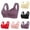 Purple, variant on Front Closing Bras for Older Women Plus Size No Underwire Everyday Bra Comfort Full Figure Lifting Bralette Breathable Senior Bras for Large Bust Black 40