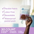 thumbnail image 6 of TruColour Skin Tone Bandages, Flexible, Assorted Shapes - Dark Brown, 30 Count, 1 Pack, 6 of 9