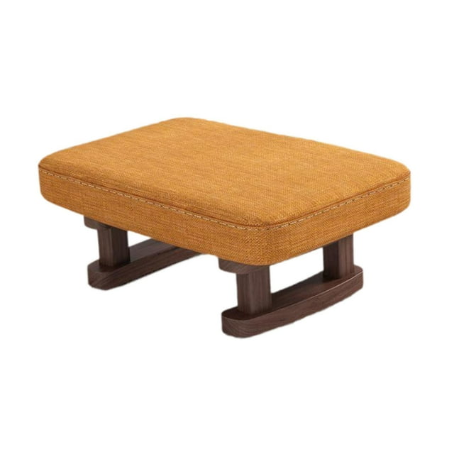 simhoa Foot Stool Stable Stepstool Foot Rest for Playroom Dressing Room Living Room orange