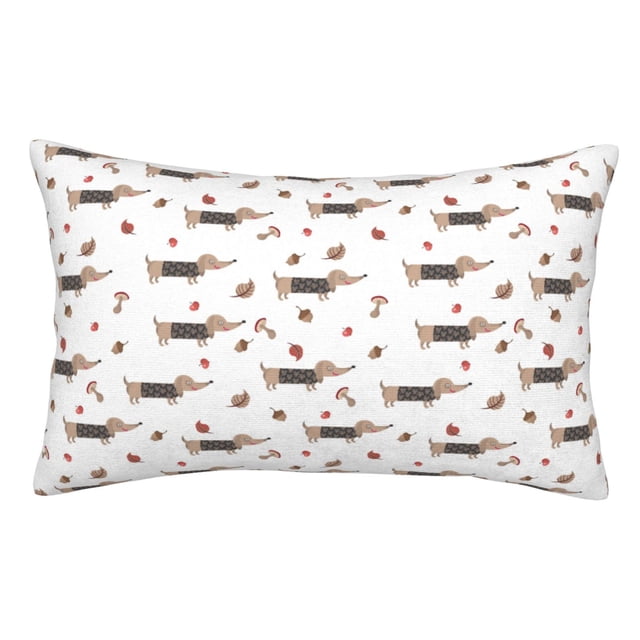 Balery Dachshund Dog Funda de Cojín Estampada, Regalos para Mujeres, Regalos de Amor para Ella, Regalos para Novia o Esposa, Funda de Almohada-20"x30"