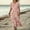 Pink, variant on Yotami Short Sleeve Beach Dress for Women Boho Summer Long Dress Floral Print V-Neck Loose Flowy Dress