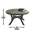 thumbnail image 3 of Steve Silver Alamo Indoor Industrial Wood and Nailhead 18" Height Round Coffee Table, Gray, 3 of 5