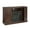 Log Brown, variant on 58" Electric Fireplace Heater TV Stand for 65" TVs, Wood Fake Fireplace Heater, Brown Electric Fireplace Entertainment Center with Doors and Adjustable Shelf