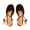 thumbnail image 4 of Alpargata En Plataforma De Yute Para Mujer Color Negro Platonia FRIDA-03-NEGRO, 4 of 5