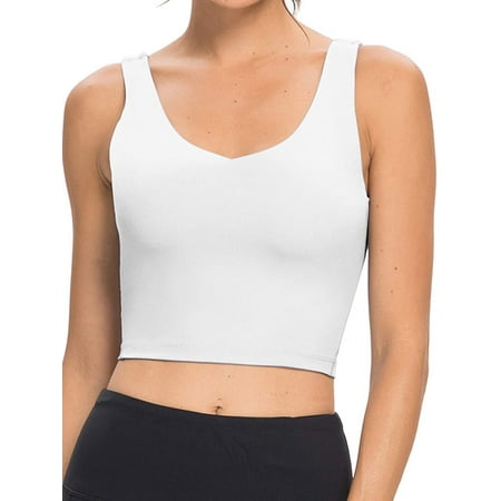 

Yuemengxuan Women Low-cut Sports Bra Solid Color Wire Free Backless Workout Vest for Summer
