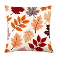 thumbnail image 2 of Fall Pumpkin Throw Pillow Covers 18"x18", Single Fall Decorative Cushion Case with Autumn Harvest Design for Sofa Couch Home Decor, Without Insert，A, 2 of 8