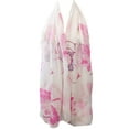 thumbnail image 3 of Wrapables Lightweight Poppy Floral Print Long Scarf, Vintage Pink, 3 of 6