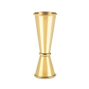 Double Jigger, Large Japanese Style Gold Stainless Steel Cocktail Jigger by Viski