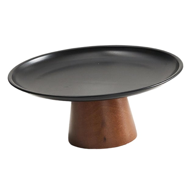 Frutero con pedestal, cuenco decorativo, práctico soporte de exhibición, bandeja de almacenamiento estética, plato de comida para centro de mesa de S