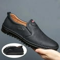 thumbnail image 4 of jjayotai Shoes for Men Men Driving Shoes Soft Leather Peas Shoes Casual Flat Non-Slip Business Shoes Flash Picks, 4 of 4
