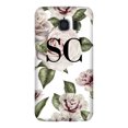 thumbnail image 1 of Personalised White Floral Rose Initials Samsung Galaxy S6 Edge Case,iPhone 12, 1 of 4