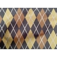 thumbnail image 4 of oneOone Cotton Cambric Light Brown Fabric Argyle Check Sewing Material Print Fabric By The Yard 56 Inches Wide, 4 of 4
