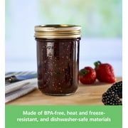 Mainstays 8 oz Mason Jars, Regular Mouth Half Pint Canning Jars with Lids and Rings, 12-Pack Small Glass Jars for Home Canning and Preserving