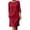 Red, variant on Antinious Ladies Summer Solid Lightweight Breathable Daily Versatile Dress