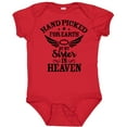 thumbnail image 3 of Inktastic Handpicked for Earth by My Sister in Heaven with Angel Wings Boys or Girls Baby Bodysuit, 3 of 5