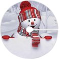 thumbnail image 1 of FMSHPON Funny Snowman Holding White Board Xmas Christmas Tree Skirt Stand Mat for Holiday Party Decoration Indoor Outdoor 36 inches, 1 of 6