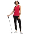 thumbnail image 5 of Pinspark Polo T Shirts for Women Sleeveless Golf Shirts Quick Dry Tennis Shirt Solid Workout Shirt, 5 of 6