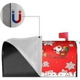 thumbnail image 5 of Merry Christmas Mailbox Cover Magnetic Santa Claus Reindeer City and Snowflakes Mailbox Wraps Post Box Cover Décor 21x18 in, 5 of 7