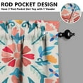 thumbnail image 5 of Kitchen Window Curtains over Sink Graffiti Bosch 24 Inch 3 Pieces Set Small Window Cafe Curtains for Home Decor Rod Pocket Tier Drapes, 5 of 6