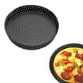 thumbnail image 1 of Coofit Moule à Pizza Antiadhésif avec Trous et Fond Amovible, Plateau de Cuisson Essentiel, 1 of 10