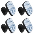 thumbnail image 2 of 4 Pcs Square Cabinet Handle Cupboard Knob Drawer Pulls Handle Geometric Stitching Drawer Knobs with Screws Furniture Decoration, 2 of 7
