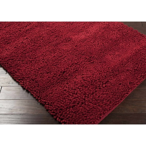 BoutiqueRugs Frederika Shags Area Rug - Dark Red - 5' x 8'