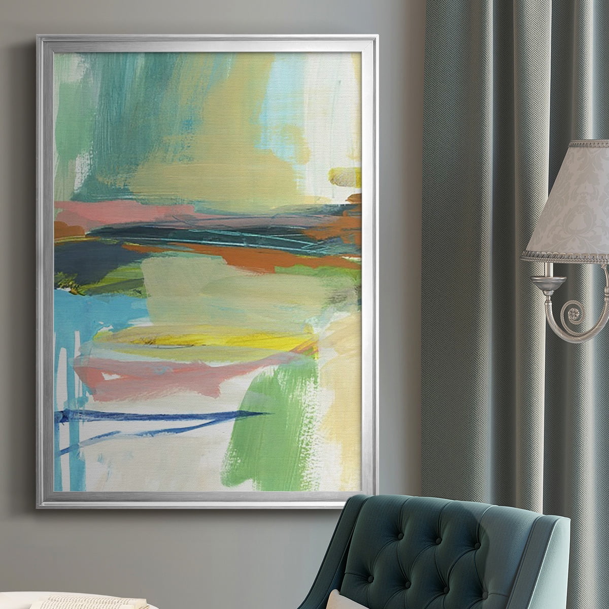 Radiant Horizon III Premium Framed Print, in Gold, Black, or Silver - Ready to Hang