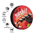 thumbnail image 4 of Fotbe Sushi Funda de Llanta de Repuesto con Estampado, Engrosada, Ajuste Universal para Jeep, Remolque, RV, SUV, Camión-15 inch, 4 of 6