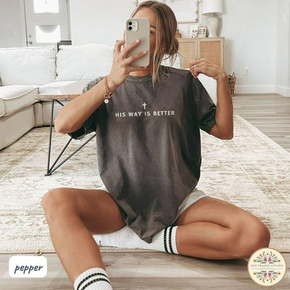 His Way Is Better Christian Shirt Cute Christian Merch Jesus Shirt Minimalist Christian Faith Gift for Teen Christian Apparel