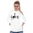 thumbnail image 4 of I Love Black Lives Racial Equality Plus Size Long Sleeve Graphic Tee Shirt Brisco Brands 2X, 4 of 5