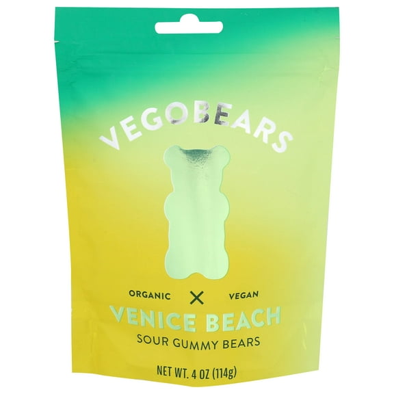 Vegobears Lemon Apple Gummy Bears 4 Oz - Pack Of 10