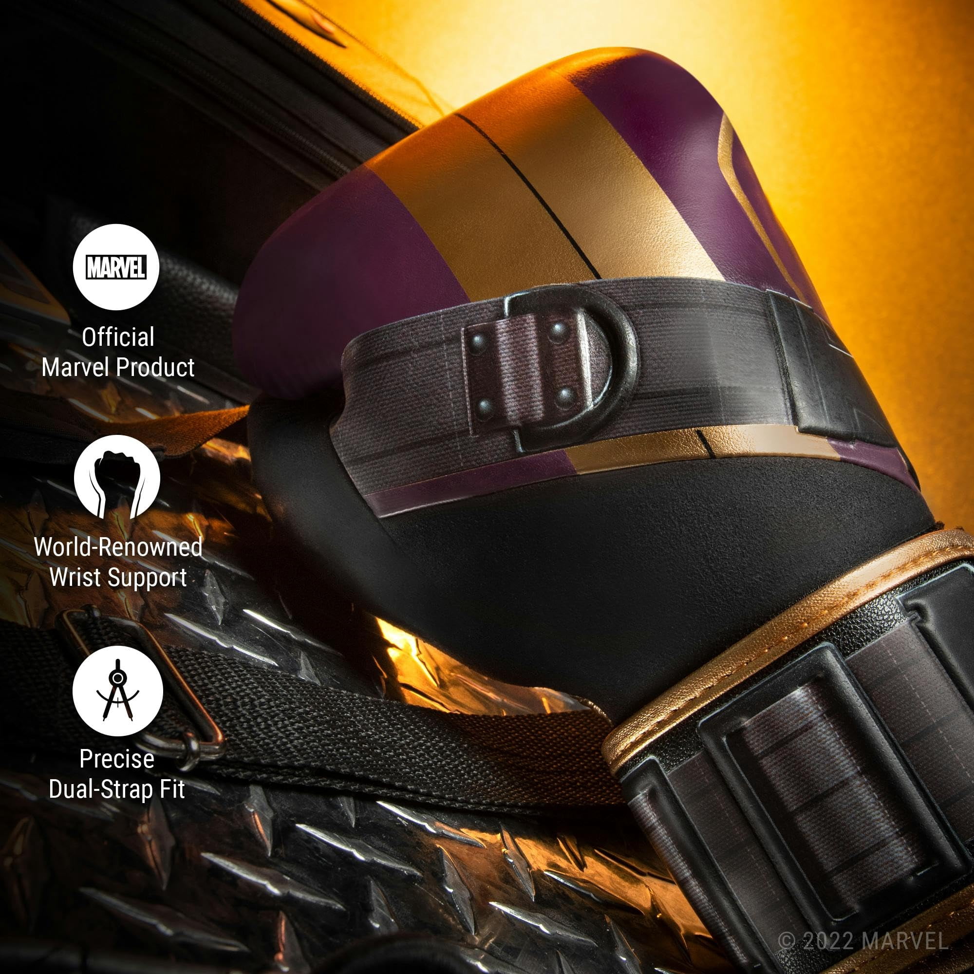 Hayabusa Marvel Hero Elite Boxing Gloves for Men and Women - Batroc, 12oz