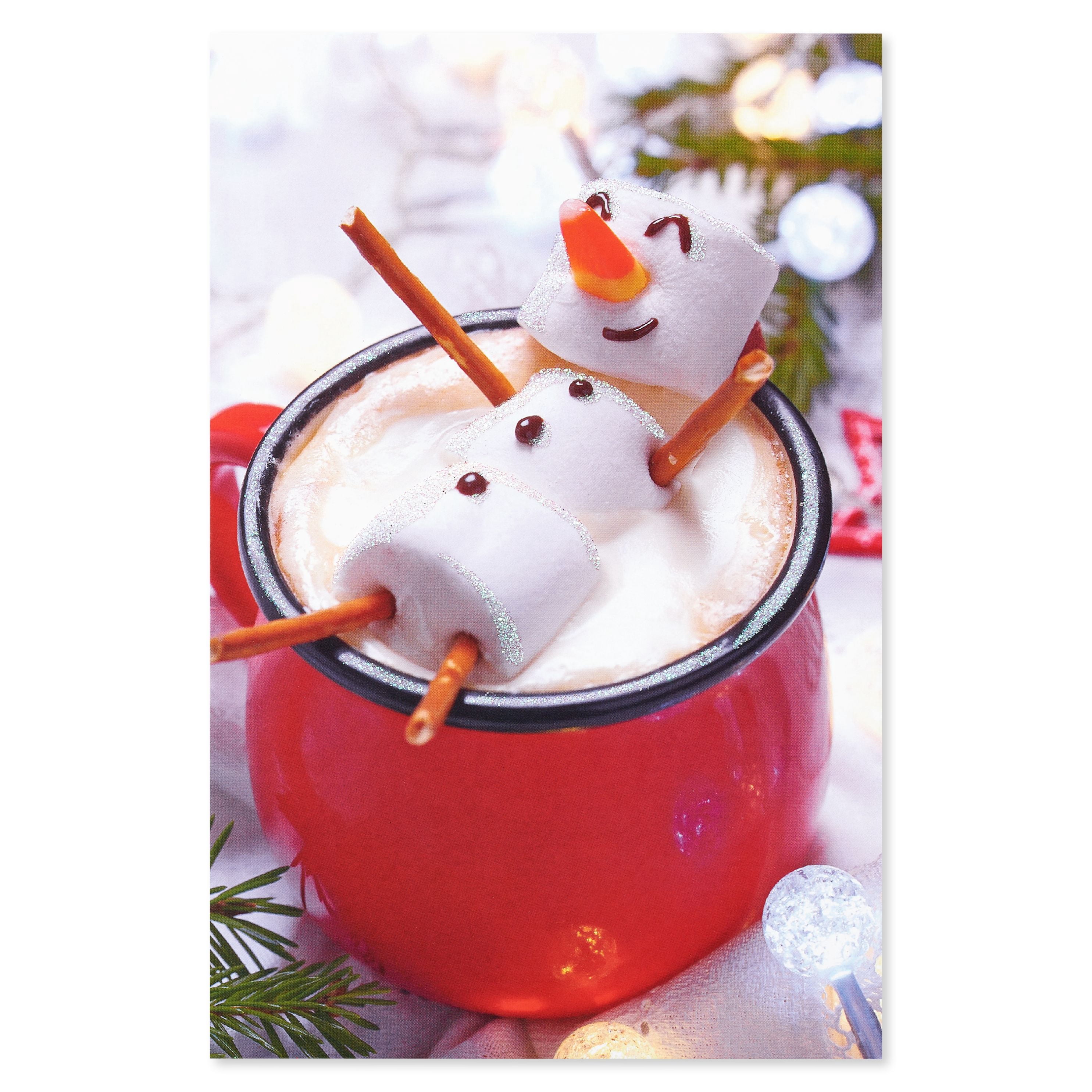 American Greetings Christmas Card Bundles with Envelopes, Marshmallow Man (8-Count)